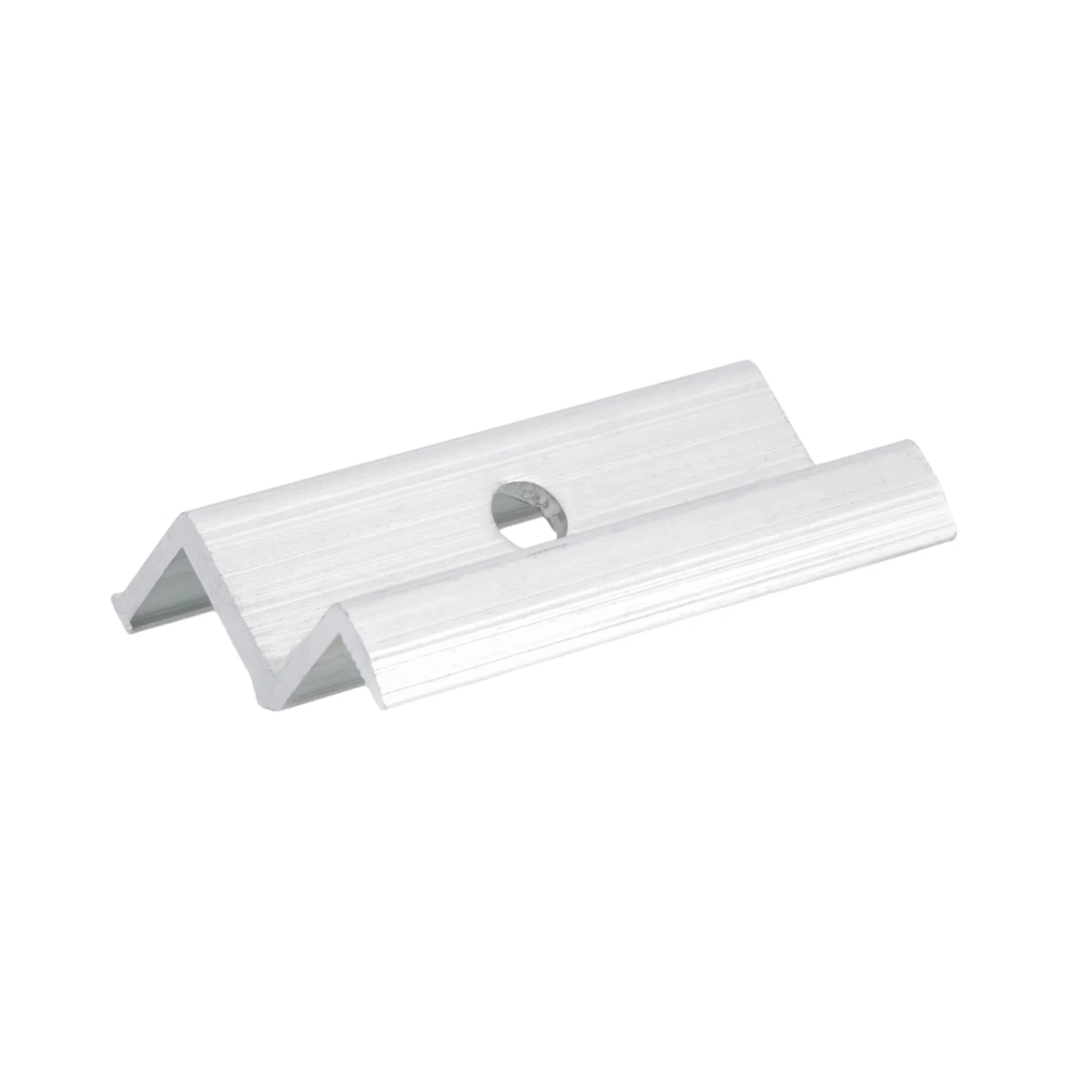 Lightweight Single Hole Aluminum Bracket for Solar End Clamps