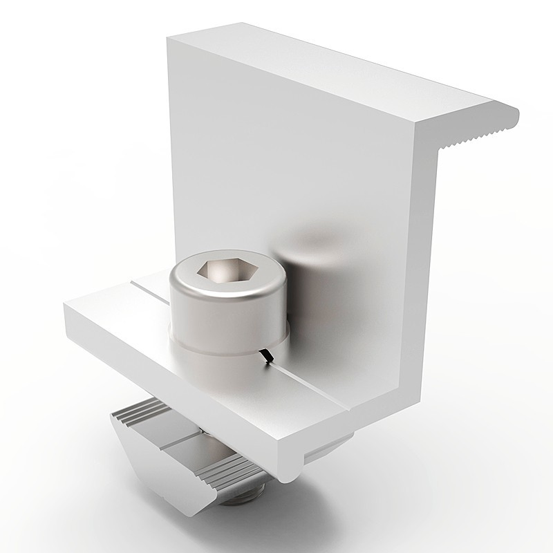 35mm 40mm Solar End Clamp for Solar Panel Mounting System Aluminum Accessories