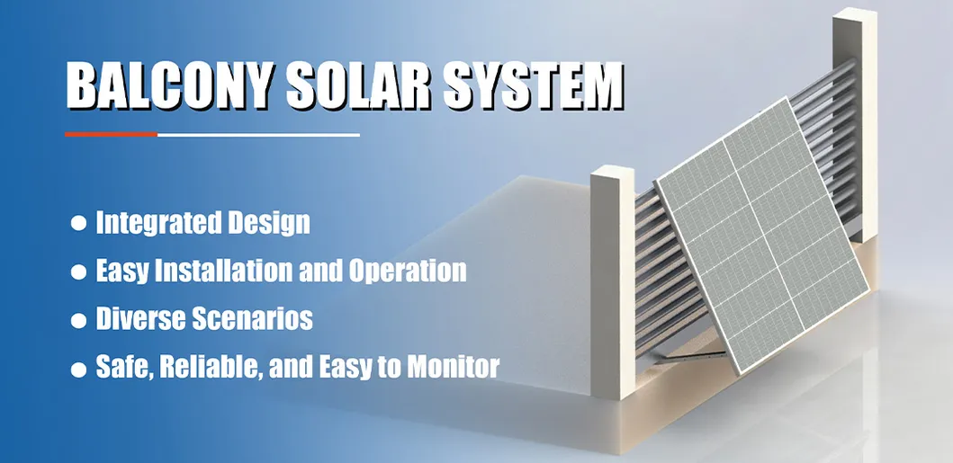 Solar Multi-Use 2-Panel PV Balcony Bracket Mounting System