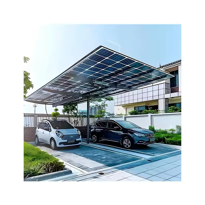 Aluminum Profile Solar Car Parking Solar Carport Canopy Solar Carpark Bracket