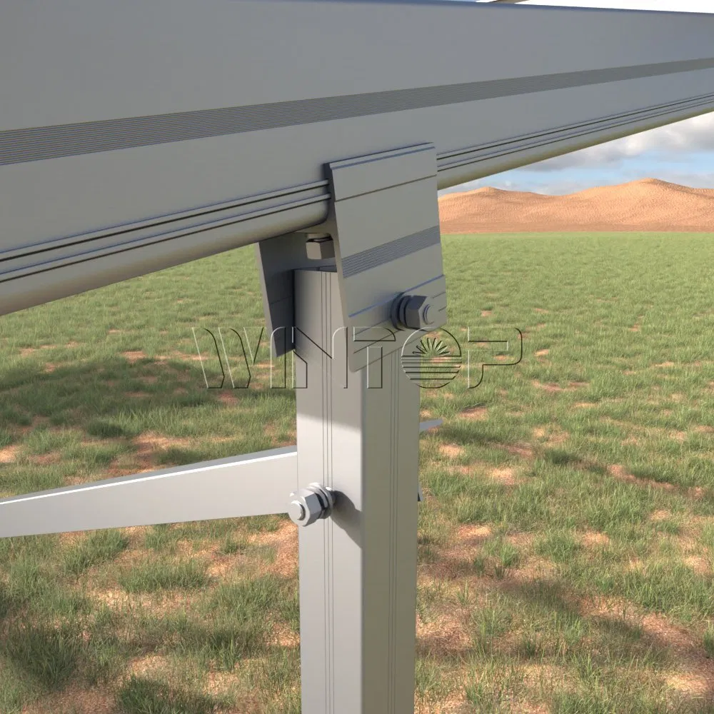 Installation Angle Photovoltaic Bracket The Solar Ground Tracking System Can Be Adjusted