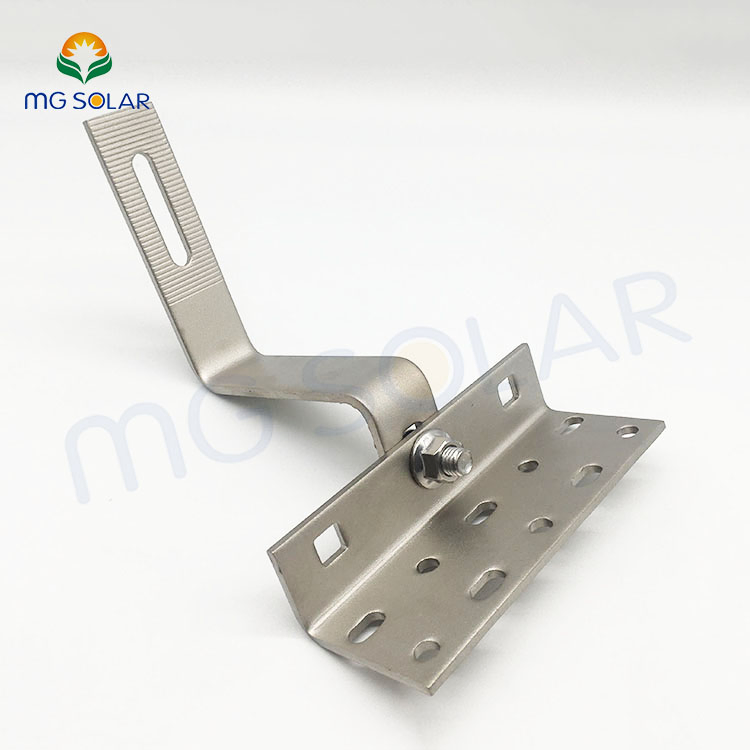 Solar Panel Roof Mounting System Accessories SUS304 Adjustable Shingle Roof Hook