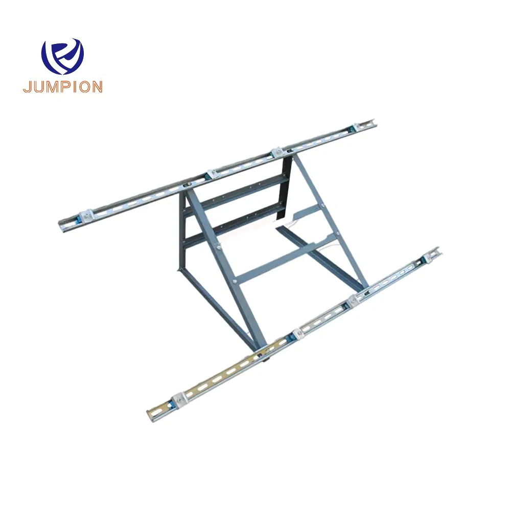 Custom Adjustable Tilt Front Rear Leg of Solar Panel Mounting System Roof Home Outdoor Car Parking Mounted Aluminum Steel Bracket
