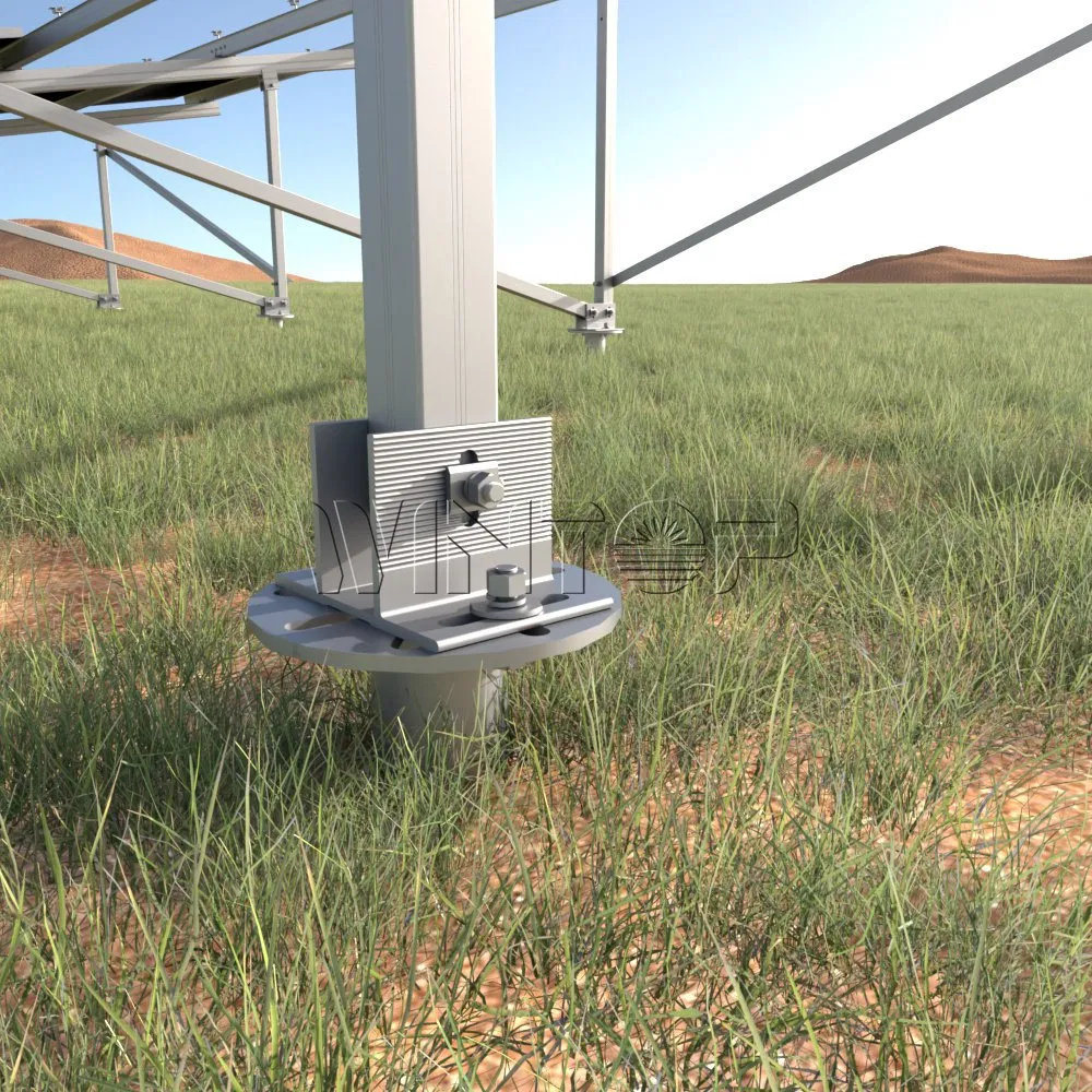 Installation Angle Photovoltaic Bracket The Solar Ground Tracking System Can Be Adjusted