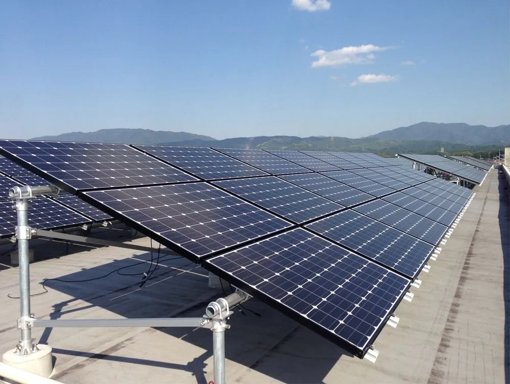 Concrete Foundation Flat Roof Solar Mounting System