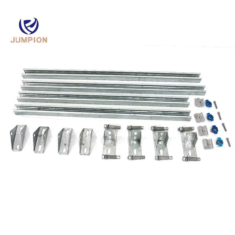 Custom Adjustable Tilt Front Rear Leg of Solar Panel Mounting System Roof Home Outdoor Car Parking Mounted Aluminum Steel Bracket