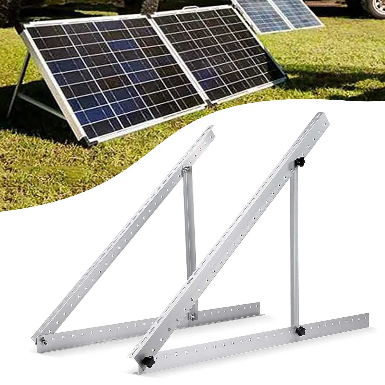 Wholesale 45 Inch Adjustable Foldable Leg 200W Solar Panel Tilt Mounting Brackets for Boat RV Roof off Grid