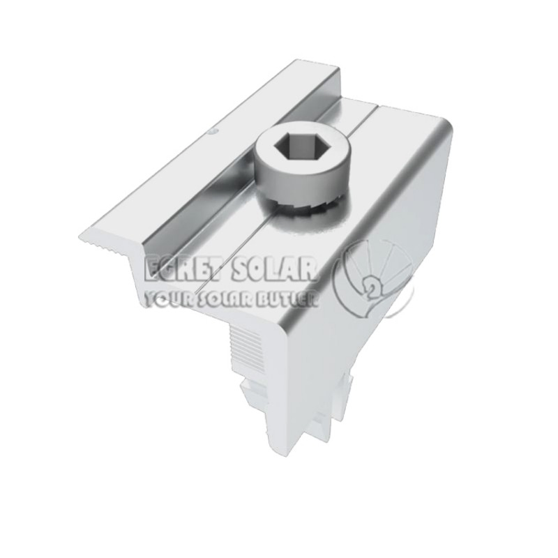 Aluminium Solar Panel Roof and Ground Mounting Rapid End Clamp