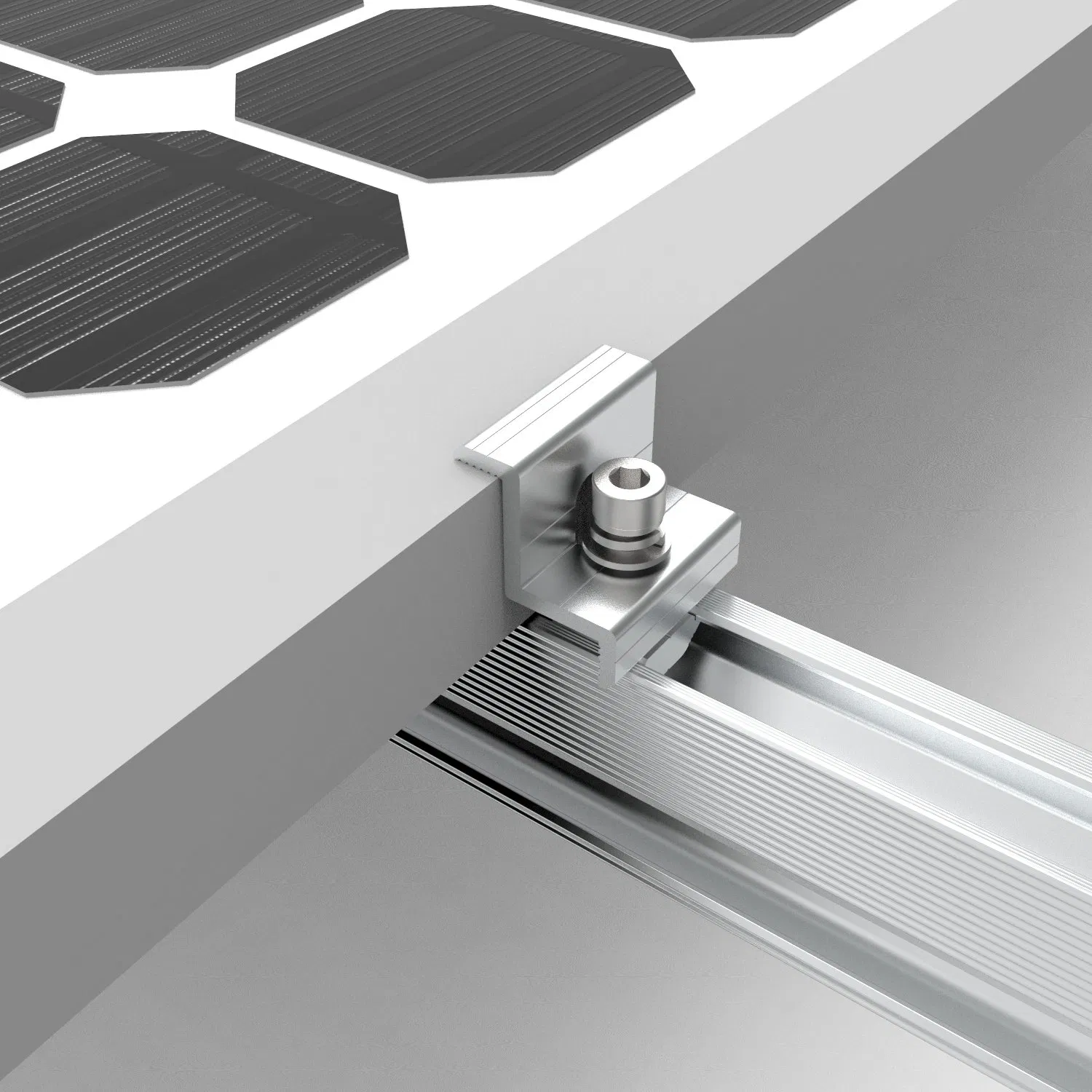 Solar Mounting System Metal Attachment Hanger Bolt Bracket Aluminum Alloy L Foot