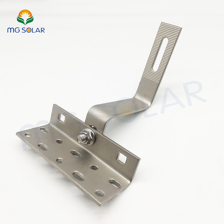 Solar Panel Roof Mounting System Accessories SUS304 Adjustable Shingle Roof Hook