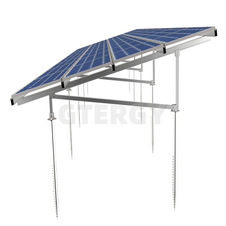 Bracket Panels PV Solar Panel Ground Fixed and Racking System Tilt Ground Mounting Structure