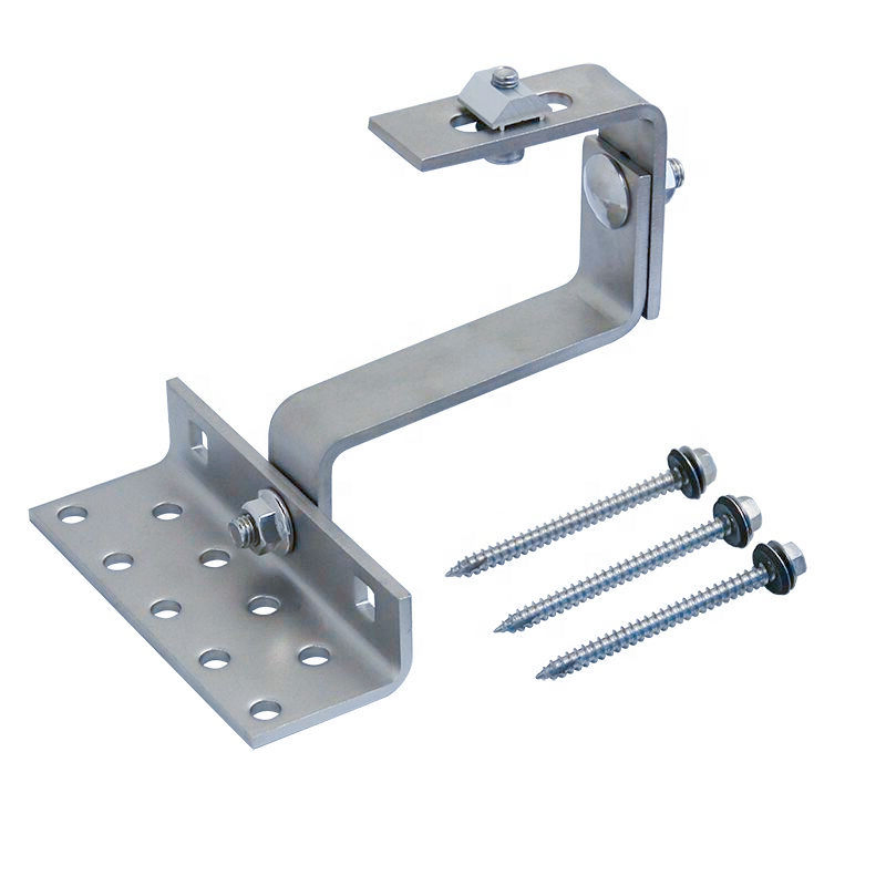 Good Quality PV Solar Panel Roof Mounting Brackets Adjustable Hook on Tile Roof