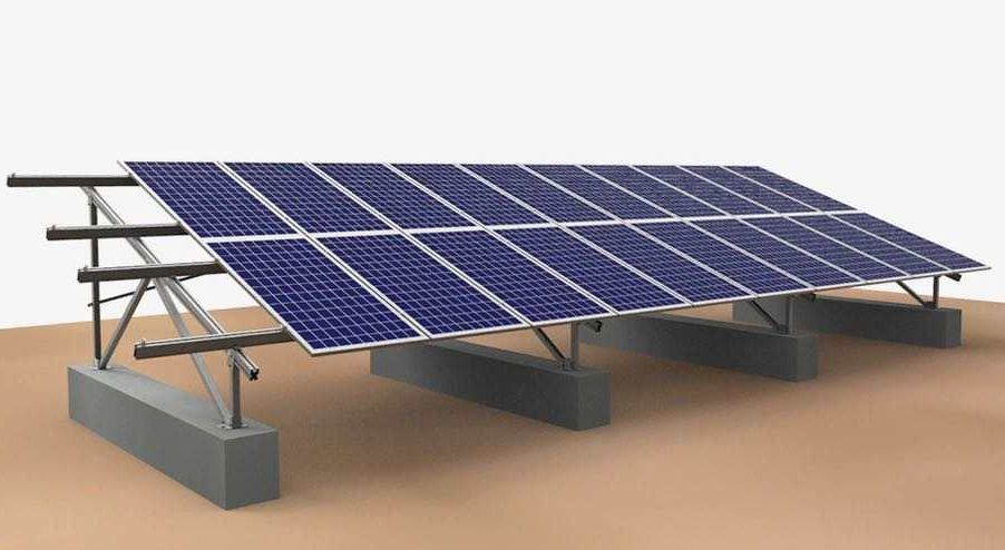 Aluminium Profile Hot-DIP Galvanized Steel Solar Panel Roof Ground Mounting with Ground Screw Foundation Structure PV Bracket Energy System