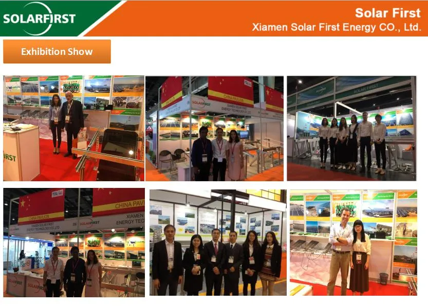 Concrete Foundation Flat Roof Fixed Tilt Solar Mounting Triangle Solar Bracket