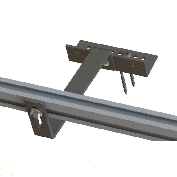 Solar Panel Mounting Aluminum Ground Rail Solar Bracket Tilt Ground Mount