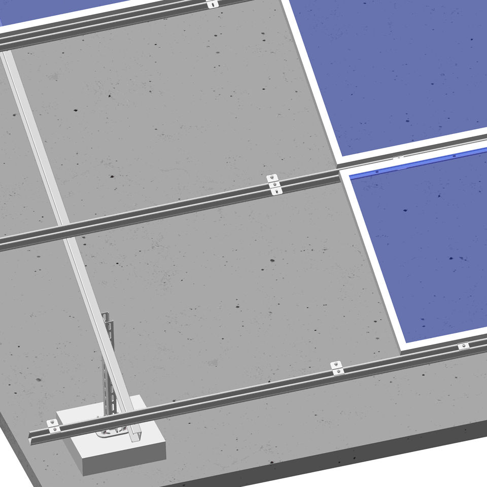 Steel Solar Panel Installation Bracket PV Ground Mounting Ground Solar Panel Bracket Support Structure