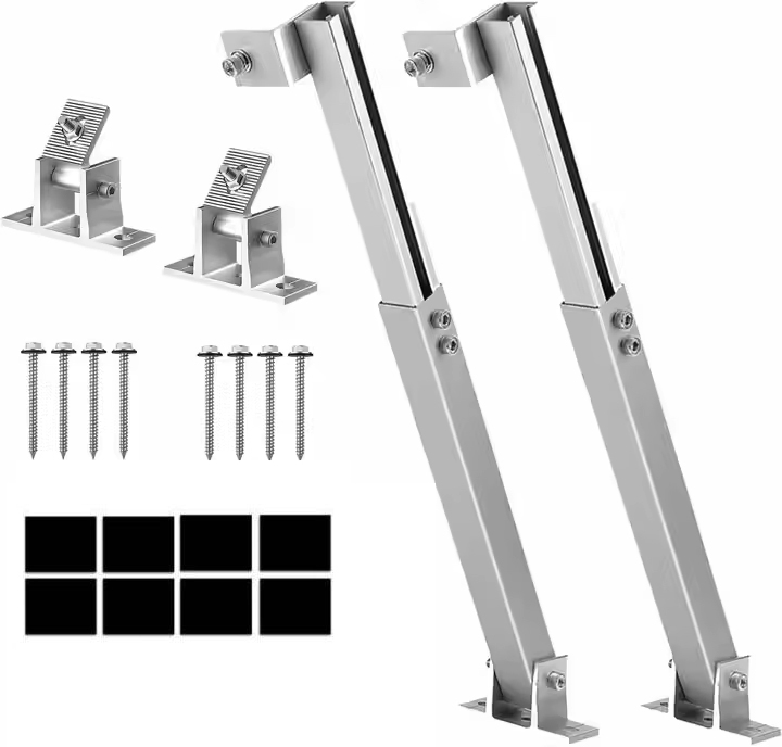 Aluminum Alloy Solar Brackets Tilt Legs Adjustable Assembled Solar Bracket