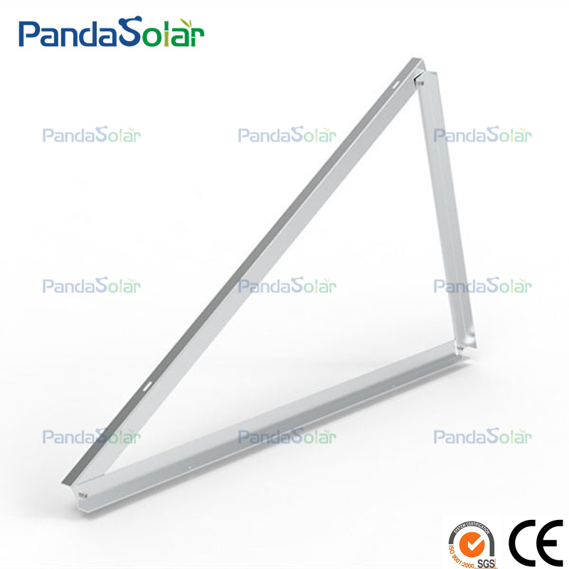 Flat Roof PV Mounting System Structures Aluminum Triangle Solar Brackets Easy Installation