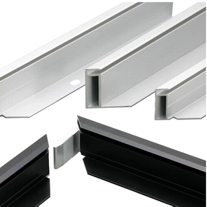 Manufacturer Wholesale Solar Panel Mounting System 30mm 35mm PV Aluminum Clamps Customized MID Clamp End Solar Clamp