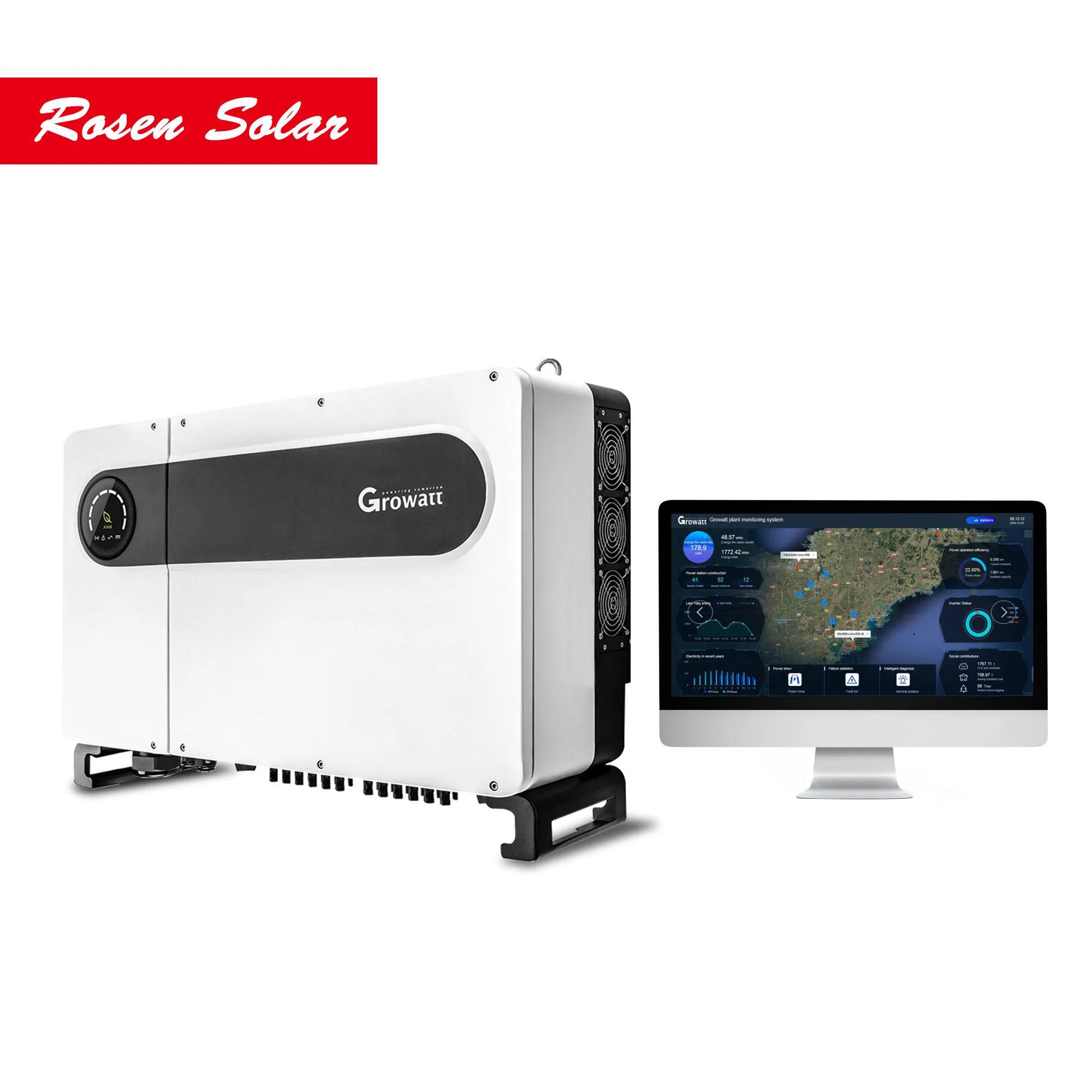 100kw on Grid Tied Solar Energy Power Panel System with Grid Tied Inverter PV Modules Mounting Bracket for 1MW Solar System