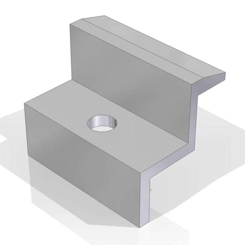 Manufacturer Wholesale Solar Panel Mounting System 30mm 35mm PV Aluminum Clamps Customized MID Clamp End Solar Clamp