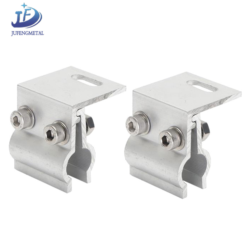 Aluminum Angles Base Clip Solar End Clamp PV Panel Rail Fixing Metal Clamp