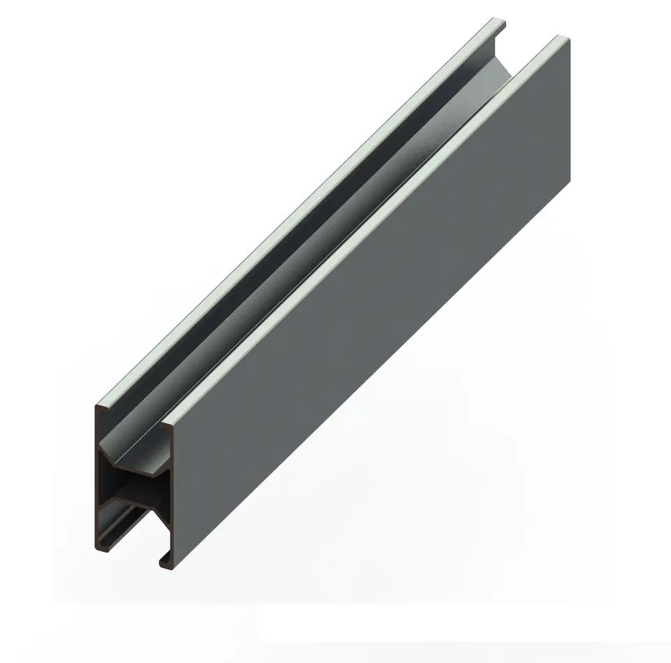 Solar Panel Mounting Anodized Aluminum Rail for Rooftop Solar Racking System