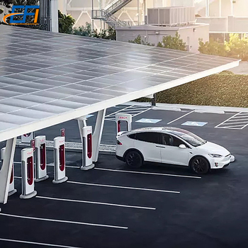 Carport Ground Solar Panel Pole Mounting Bracket PV Canopies Car Park Brackets