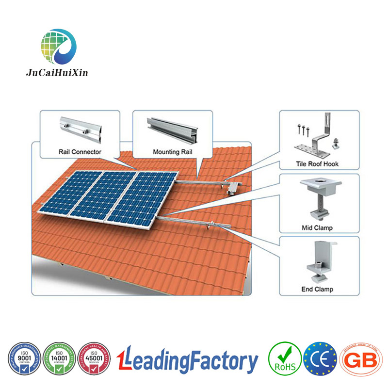 Jchx-CE Adjustable Solar Tile Bracket Roof J Hook Solar