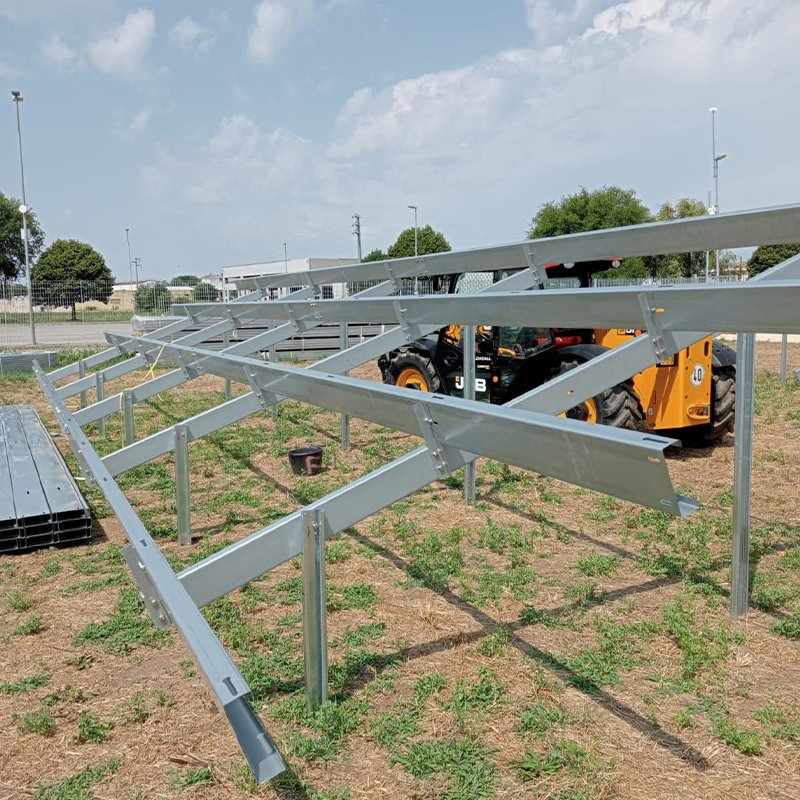 Galvanized Steel Solar PV Roof Mounting System Solar Mounting Racks Solar Panel Ground Mount C Channel Support