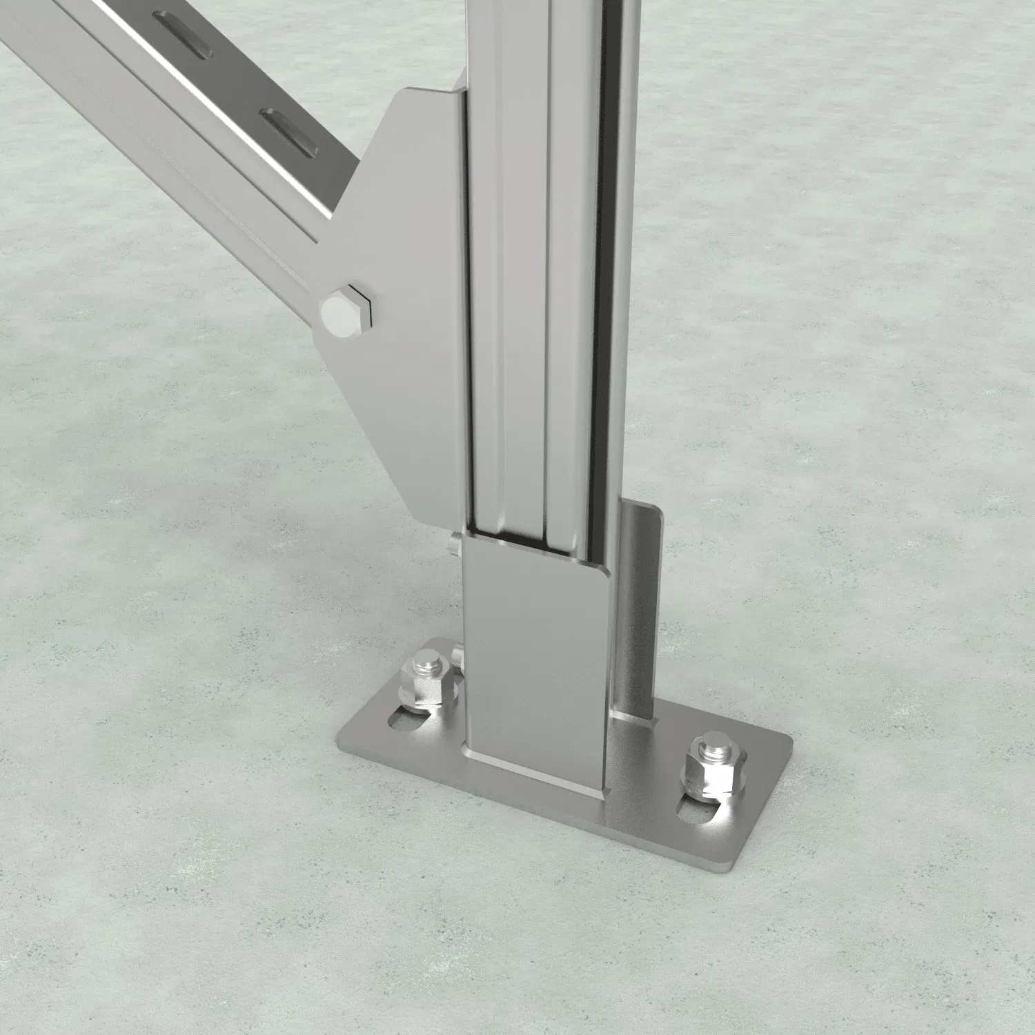 Efficiently Increase Solar Power System Zinc+Aluminum+Magnesium Ground Bracket