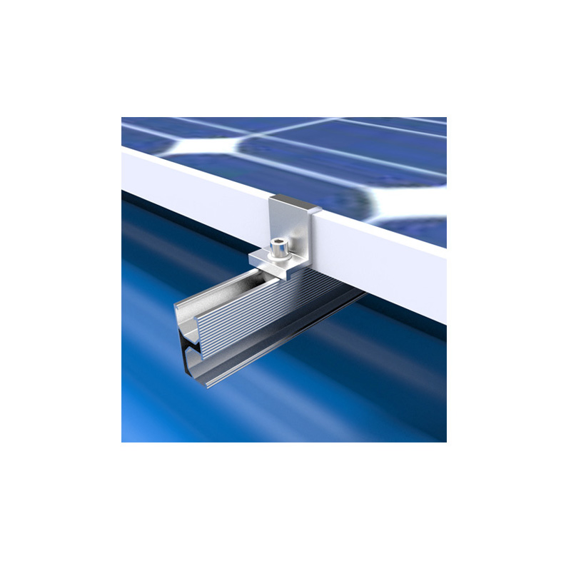 Adjustable 35mm 50mm Solar End Clamp for Solar Panel Mounting