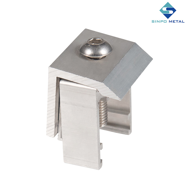 Solar Panel Flat Roof Mounting Bracket with Aluminum Profile, Rail, and Photovoltaic Structure