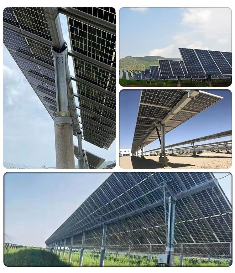Solar Tracking System Mounting Bracket Single Axis Automatic Solar Tracker Bracket System