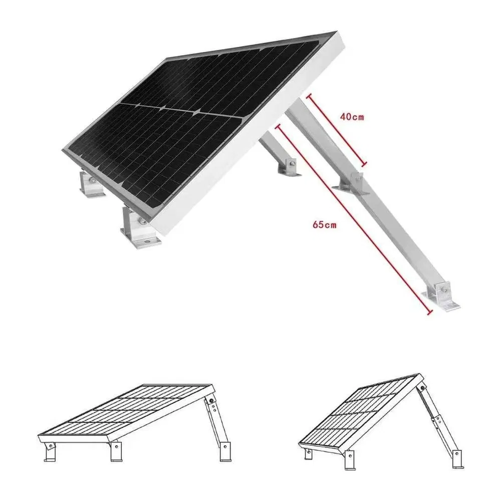 Corrosion Resistance Sliver/Black Electrophoresis Solar PV Adjustable Tilt Leg Bracket Kit