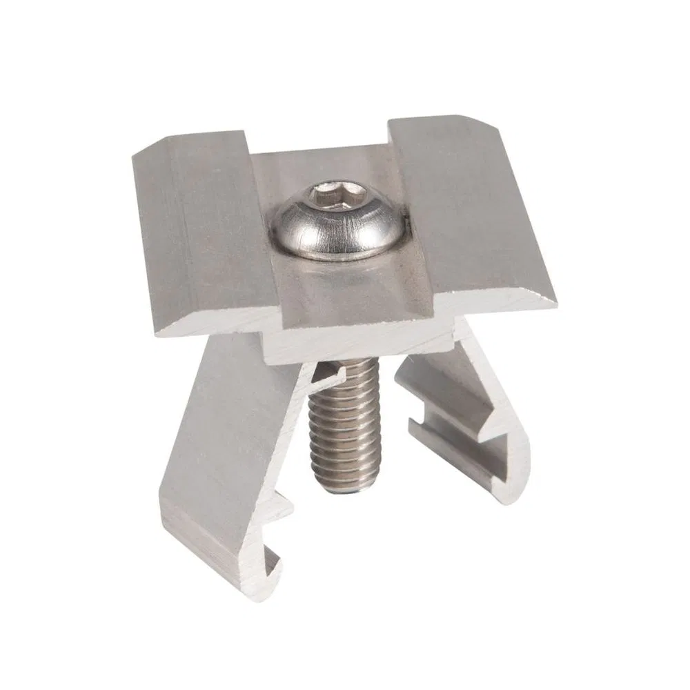 Solar PV Mounting Systems Customized Pole Mount Bracket for Metal Roof