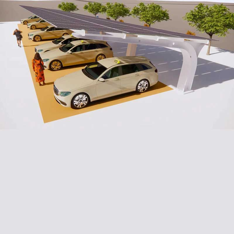 Jchx-Heavy-Duty Solar Brackets for Car Park Canopies and Structures