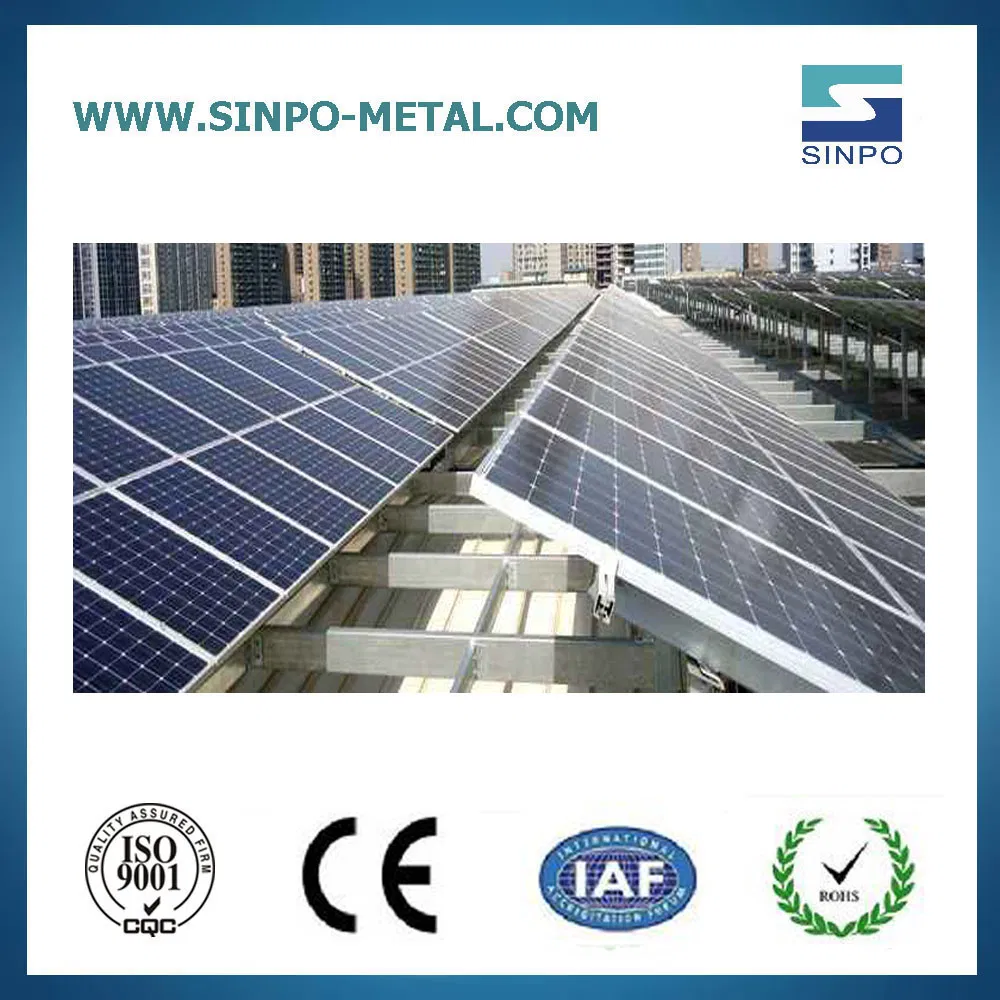 Galvanized Steel Solar Panel Mounting System PV Solar Panel Structure for Ground Solar Power System