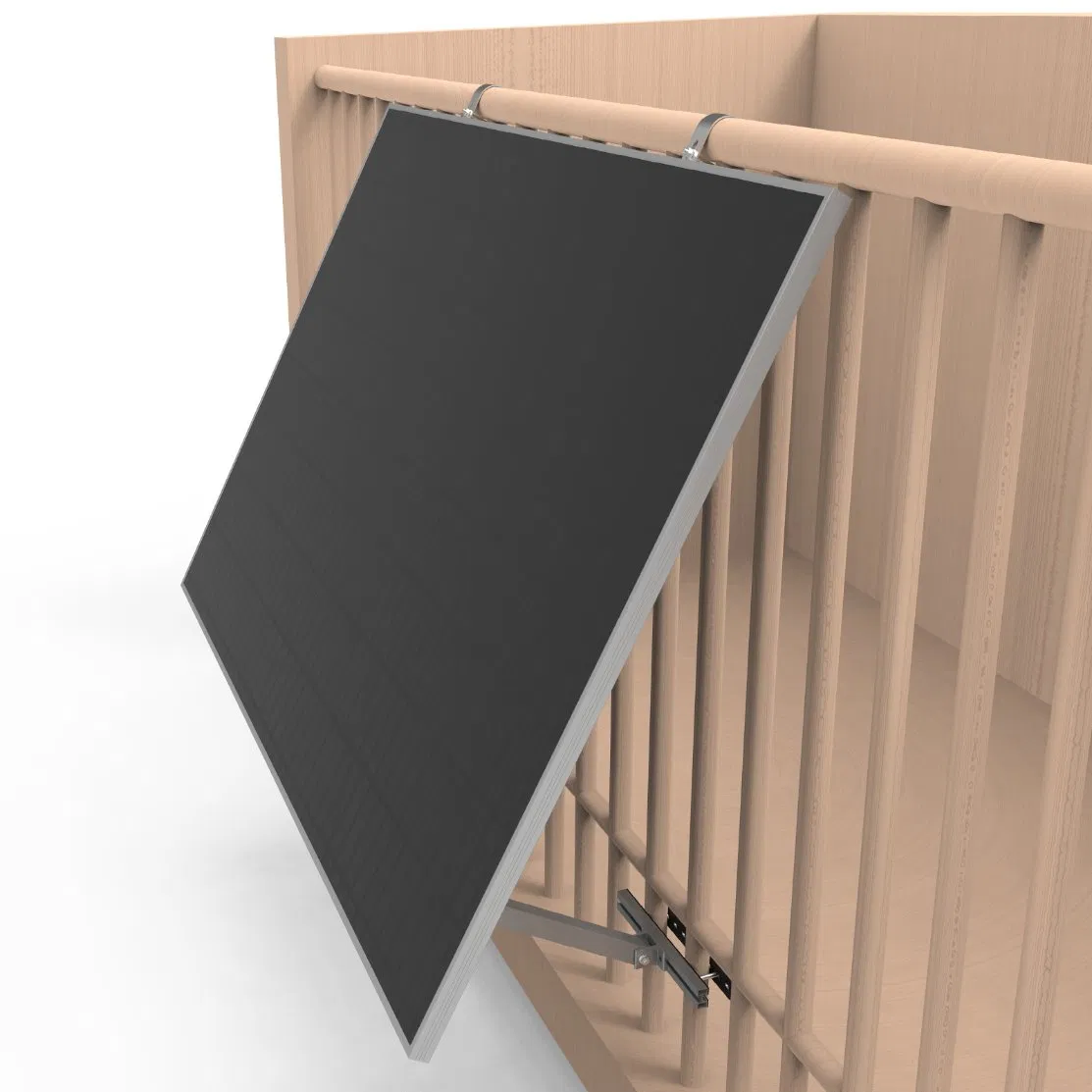 15° -30° Adjustable Aluminum Tilt Leg Solar Mounting Balcony Bracket for Home