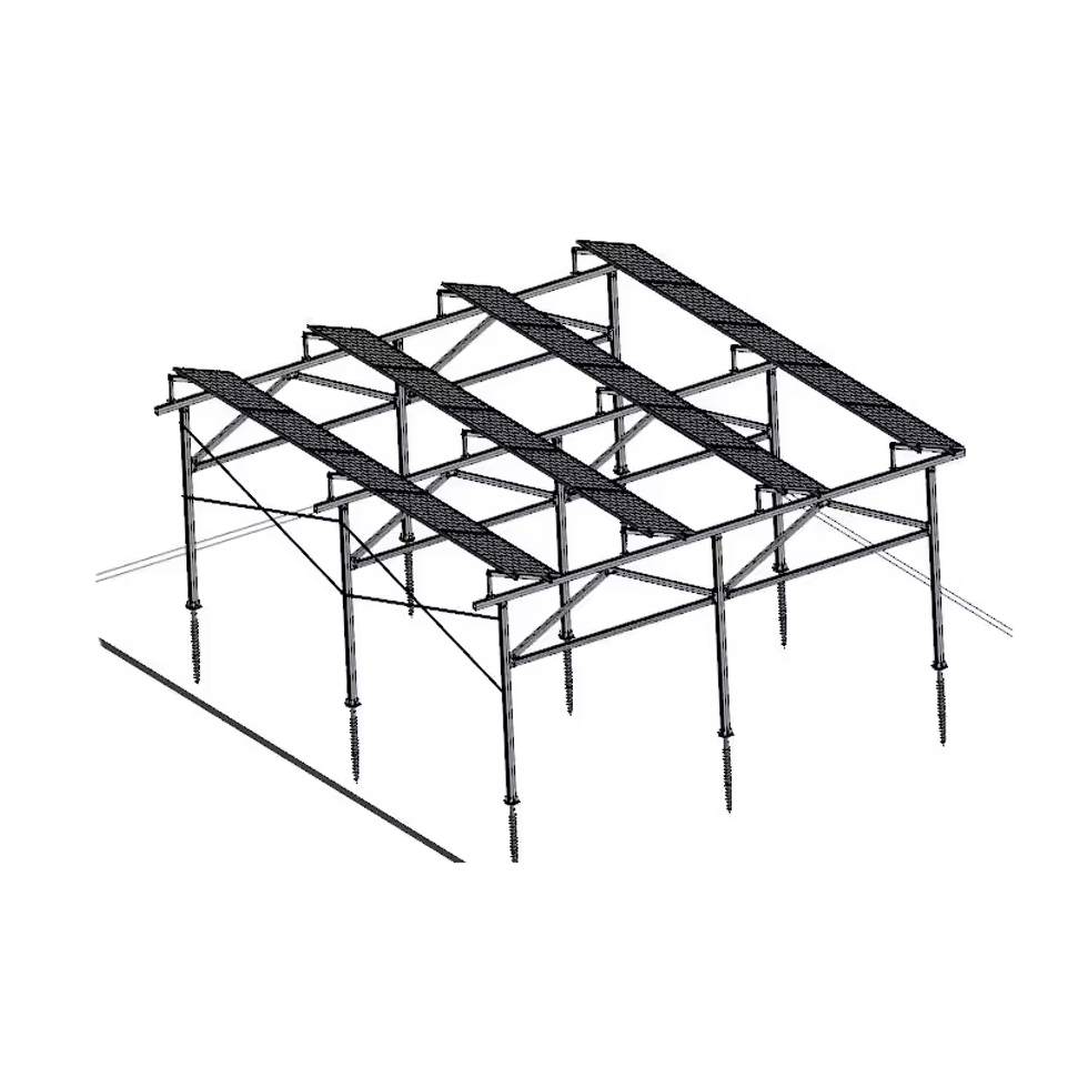 Steel Structure Solar PV Mounting System for Rooftop Carport Canopy Solar Panel Installation