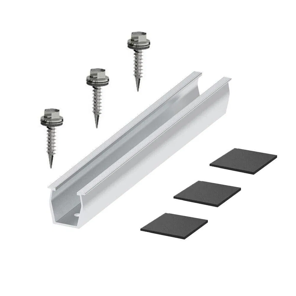 Manufacturer Solar Panel Rails and Brackets Mini Rails Solar Panel Rails and Brackets Solar Rail Aluminium Solar PV Sales