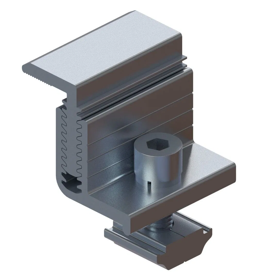 30mm 35mm 40mm 45mm Aluminum Solar Panel Clip Middle Inter and End Clamp on Solar Bracket