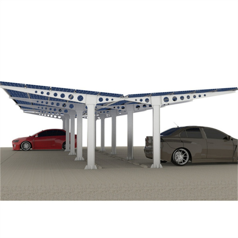 Solar Powered Canopy Customized Commercial Solar Solar Powered Carport Bracket Panel Carport Solar Parking Structures