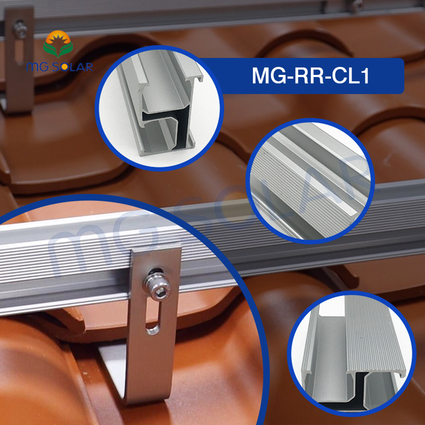 Solar Bracket Roof Mounting Rails for PV Panel Supporting Racking