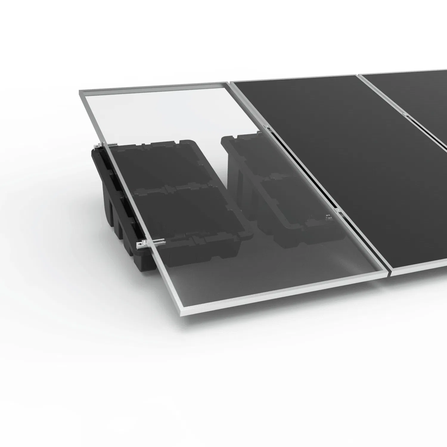 Best Selling PV Panel Bracket Plastic Ballasted Solar Mounting System with Component