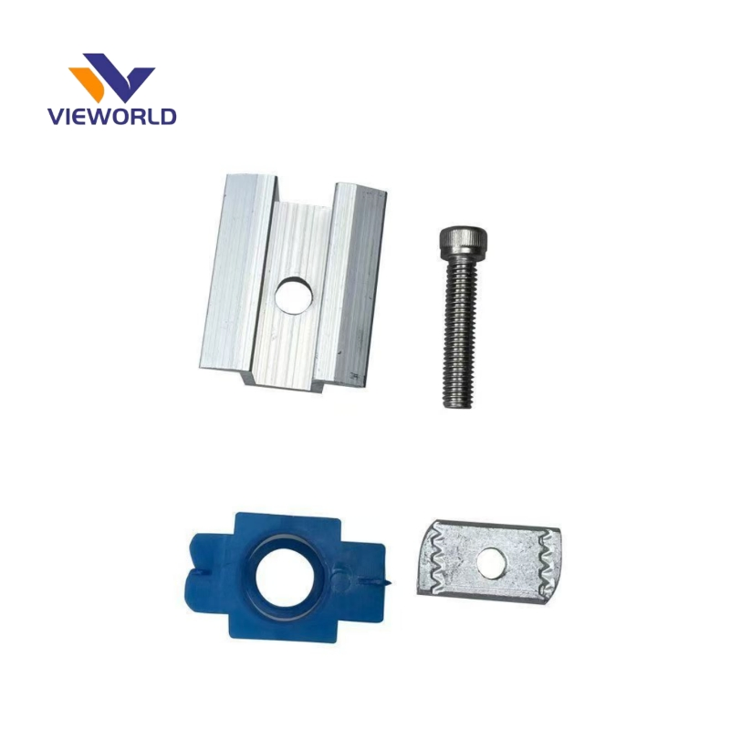 Solar Panel MID Clamp Aluminum Alloy for 35mm Module Mounting Rail Wholesale Price Fast Shipping