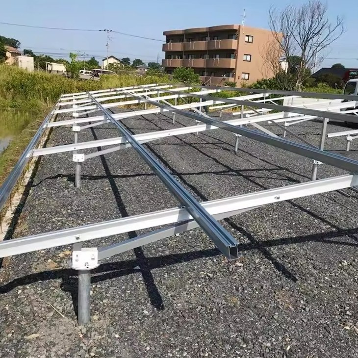 Steel Structure Solar PV Mounting System for Rooftop Carport Canopy Solar Panel Installation