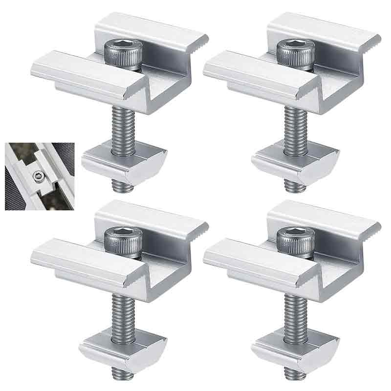 High-Strength Aluminum Solar Bracket MID-Clamp for PV Panel Fixing