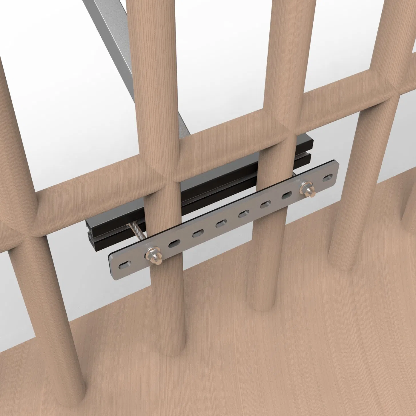 15° -30° Adjustable Aluminum Tilt Leg Solar Mounting Balcony Bracket for Home