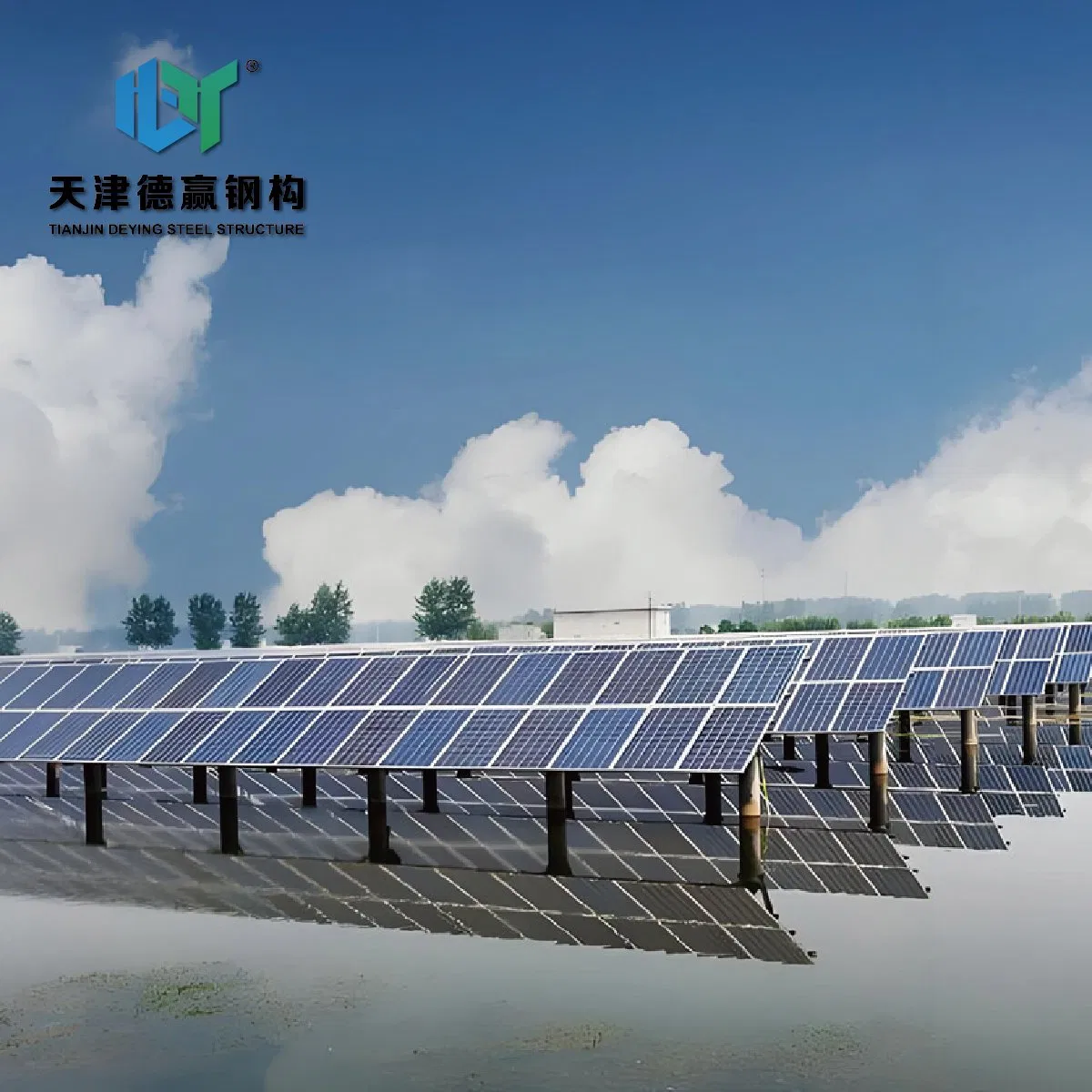 Dwin Fixed Tilt Ballasted Ground Mount Solar panel Bracket Racking RoHS Certified